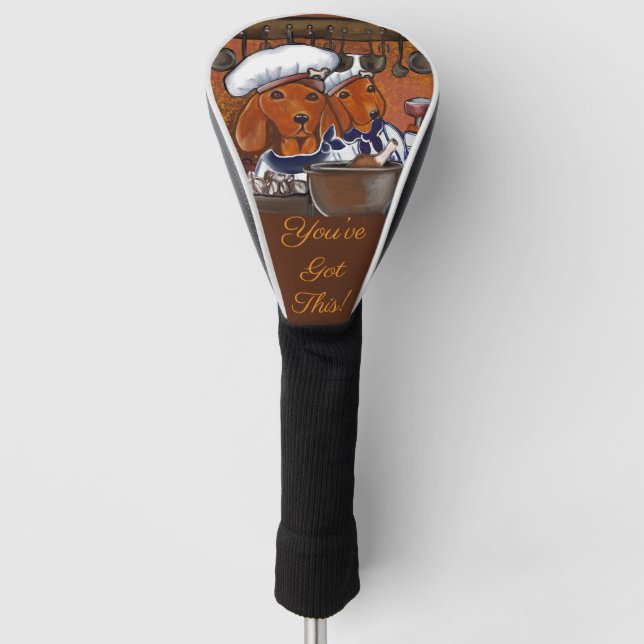 KOCH-DACKELN GOLF HEADCOVER (Vorderseite)