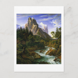 Koch - Das Wetterhorn von der Rosenlaui aus, 1824 Postkarte