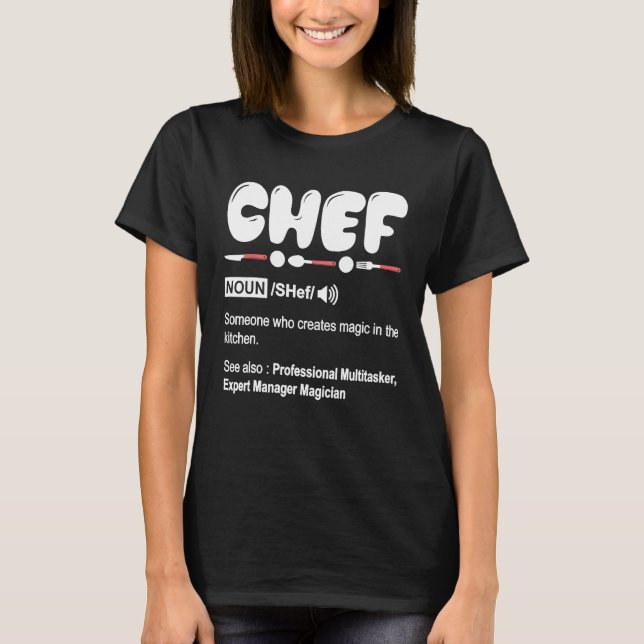 Koch Definition T Shirt - Funny Cooking Geschenk K (Vorderseite)