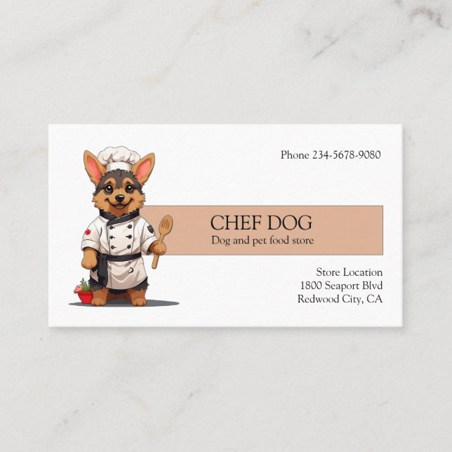 Koch Dog Visitenkarte (Vorderseite)