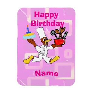 Koch Ducky Kazoo Pink Geometric Magnet