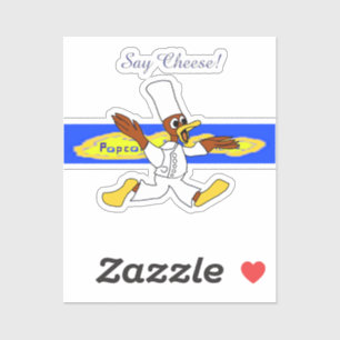 Koch Ducky Kazoo Say Chee Camera Lächeln Sticker