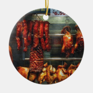 Koch - Essen - Fleisch - Zum Verkauf stehendes Bra Keramikornament