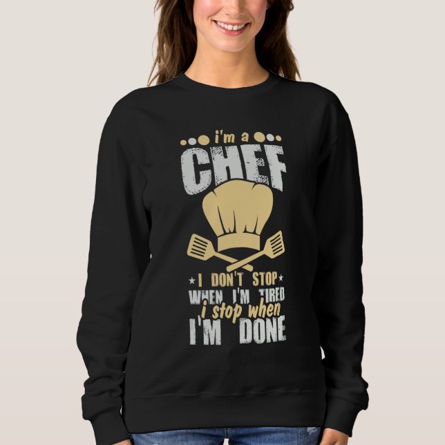 Koch Essen Zitate Sweatshirt (Vorderseite)