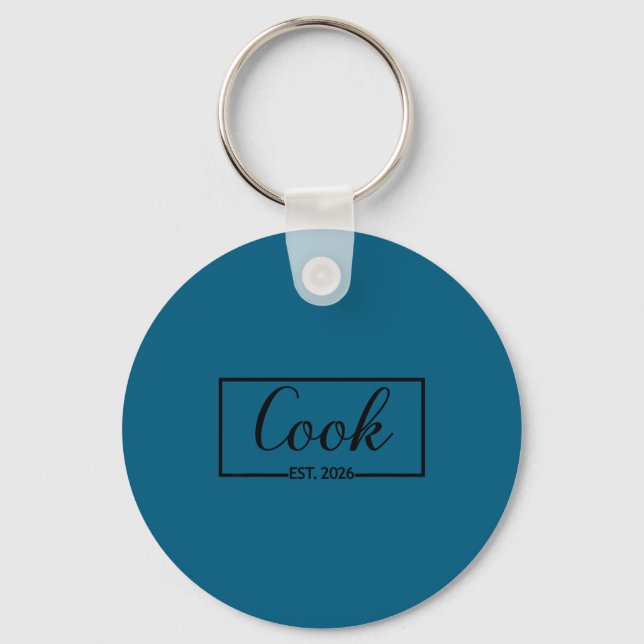 Koch Est 2026 Chef Kochen Schlüsselanhänger (Vorderseite)