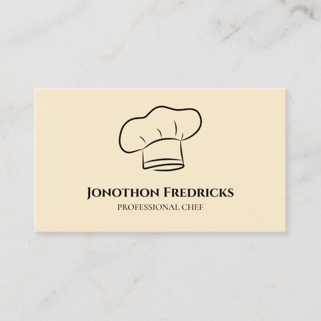 Koch Food Catering Service Beruflich Visitenkarte (Vorderseite)