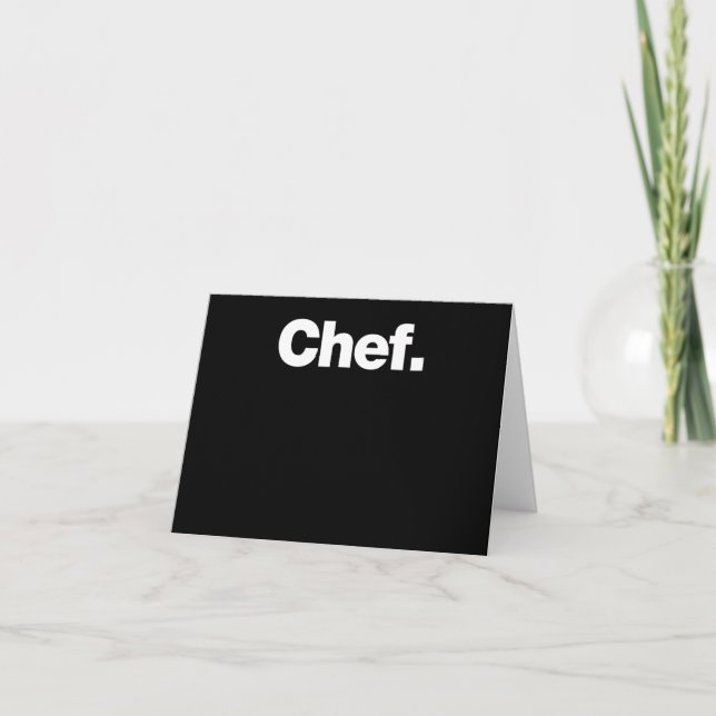 Koch | Funny Quotes über Kochen Geschenk Karte (Vorderseite)