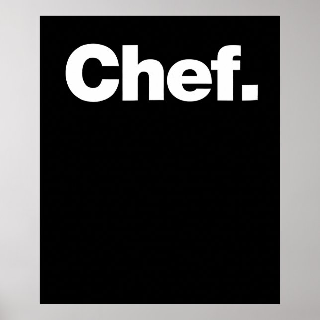 Koch | Funny Quotes über Kochen Geschenk Poster (Vorne)
