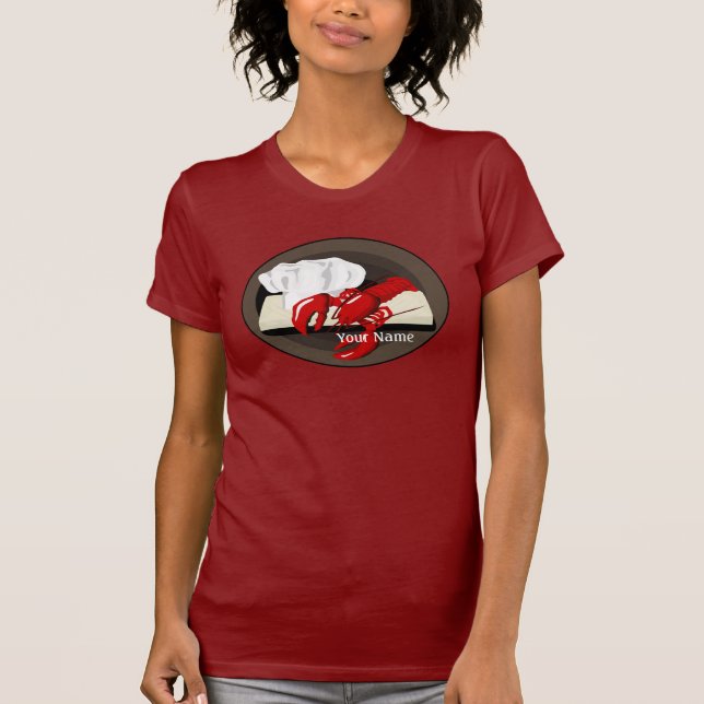Koch für Hummer Ladys Red T - Shirt (Vorderseite)
