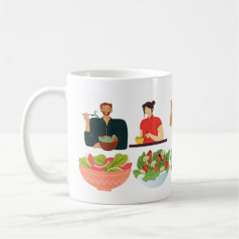 Koch gesundes Kochen-Show-Design Kaffeetasse