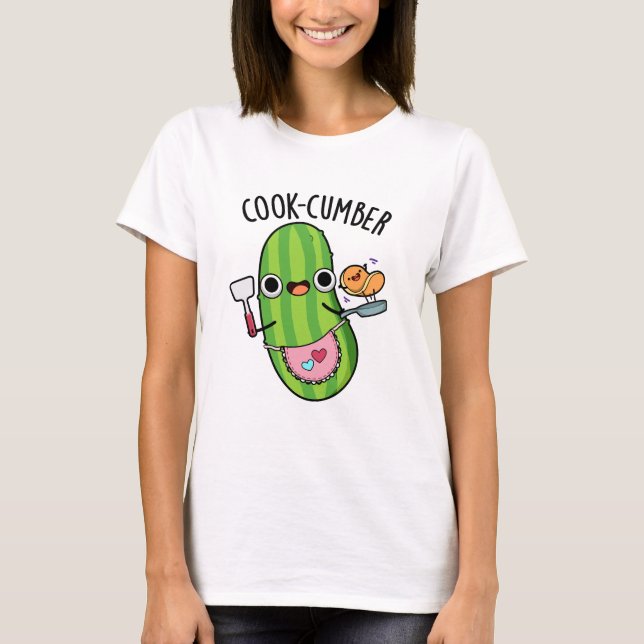 Koch-Gurke Funny Cucumber Pun T-Shirt (Vorderseite)