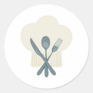 Koch Hat Runder Aufkleber