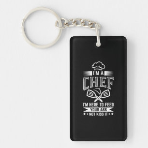 Koch hier Fütterte Kiss nicht kochen Lover Funny G Schlüsselanhänger
