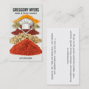 Koch-Hut und Utensils Visitenkarte