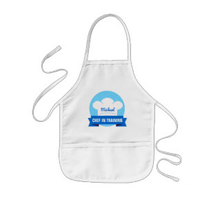Koch in Ausbildung Blue Apron Kinderschürze