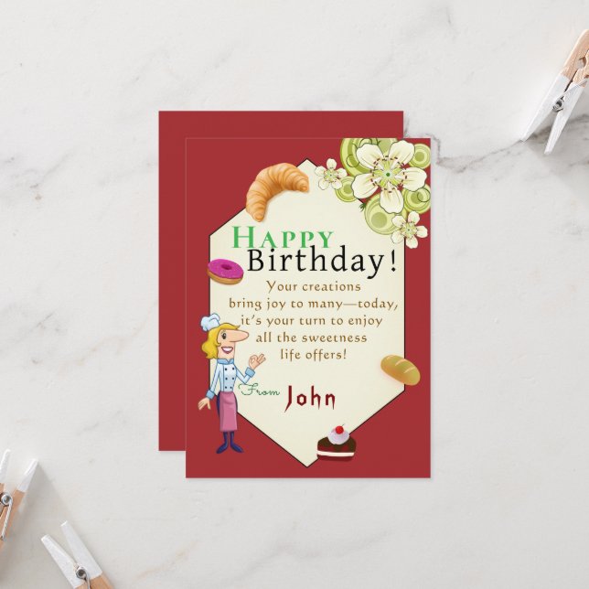 Koch Karte (Vorderseite/Rückseite Beispiel)