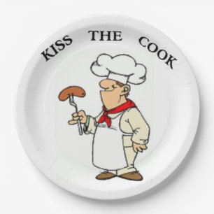 Koch "KISS THE COOK" Pappteller