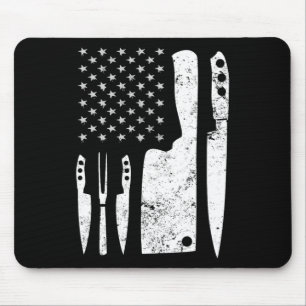 Koch Knife Patriotic Osterfahne Mousepad