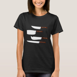 Koch Knife Set Koch Küche Geschirr Gourmet Küche T-Shirt