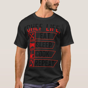 Koch Kochen Küche Geschenk farbenfroh betrunkenen  T-Shirt