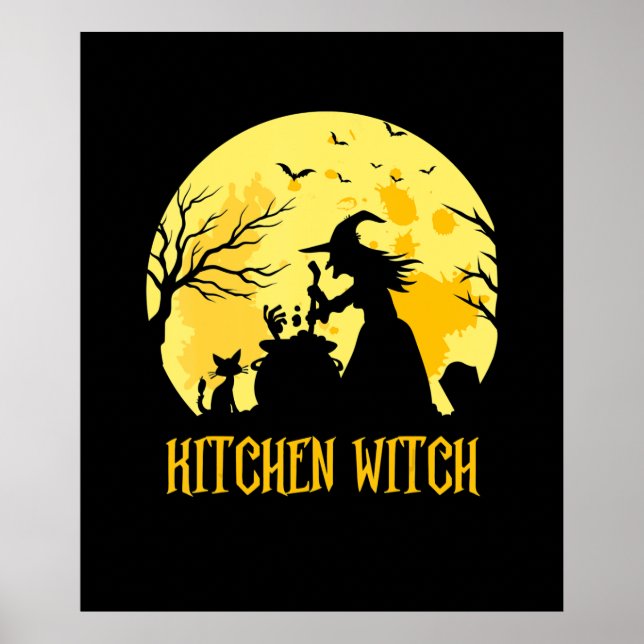 Koch Kochhalloween | Küchenwitz Poster (Vorne)