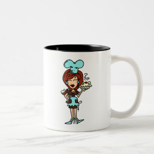 Koch Konditorei - T - Shirt und Geschenke aus dem Zweifarbige Tasse