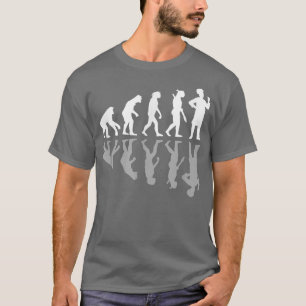 Koch Kulinarischer Koch Funny Evolution Kochen F T-Shirt