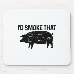 Koch Metzger Grillen, dass ich das Schwein Schwein Mousepad
