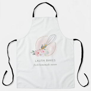 Koch mit blütenfarbenem Holzblasenblau Schürze