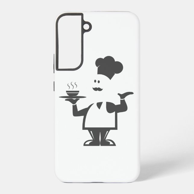 Koch mit einer Schüssel Suppe Samsung Galaxy Hülle (Rückseite)