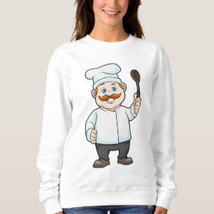 Koch mit Koch Hut & Soup Löffel Sweatshirt