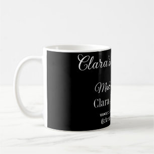 Koch mit Kochecke und Name des Restaurants Kaffeetasse