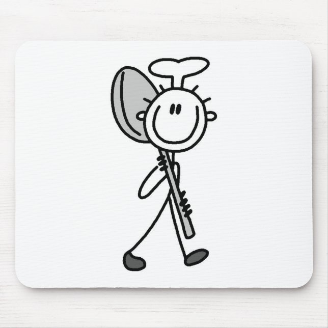 Koch Mit Löffel Mousepad (Vorne)