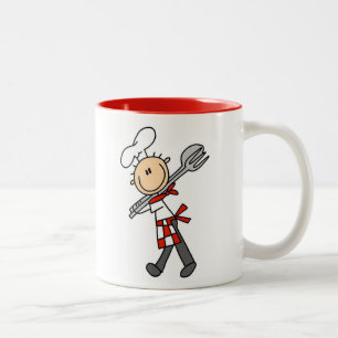 Koch Mit Salatzange Zweifarbige Tasse