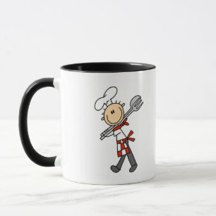 Koch mit Salatzangen T-Shirts und Geschenke Tasse