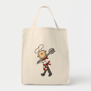 Koch mit Salatzangen T-Shirts und Geschenke Tragetasche