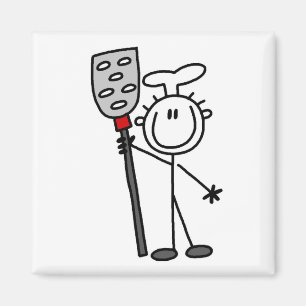 Koch mit Spatula-Hemden und Geschenken Magnet