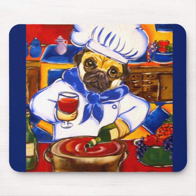 Koch Mops Mousepad (Vorne)
