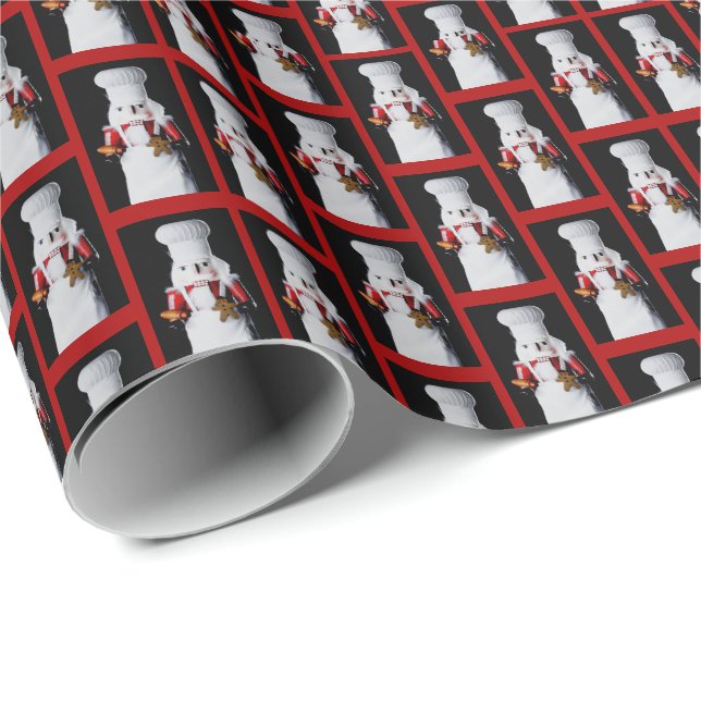Koch Nutcracker-Muster Geschenkpapier (Rolleneckpunkt)