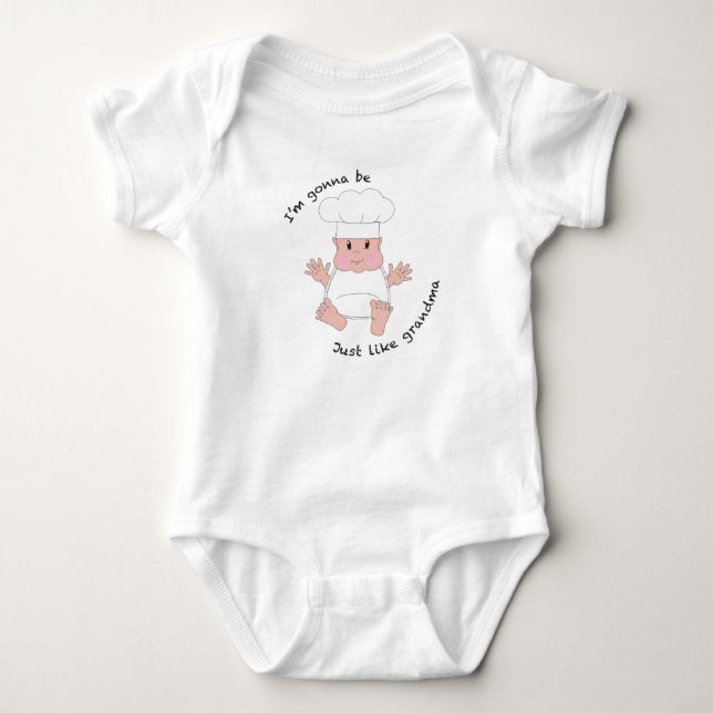 Koch Oma Baby Strampler (Vorderseite)
