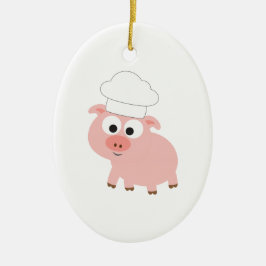 Koch Pig Keramik Ornament
