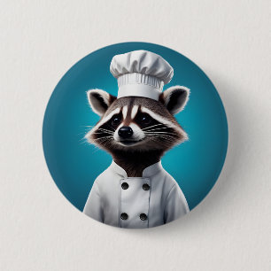 Koch Raccoon Button