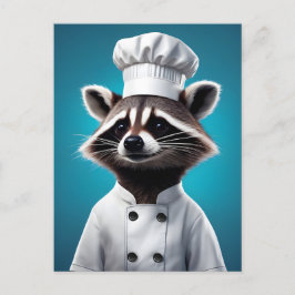 Koch Raccoon Feiertagspostkarte