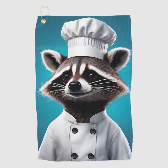 Koch Raccoon Golfhandtuch (Vorderseite)