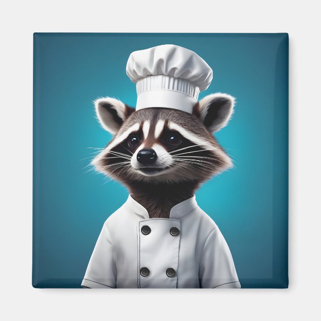 Koch Raccoon Magnet (Vorne)