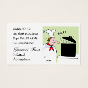 Koch Restaurant Catering Humour Business Card