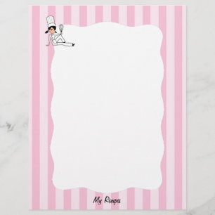 Koch Rezept Letterhead für Binder