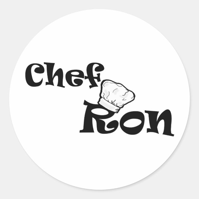 Koch Ron Runder Aufkleber (Vorderseite)