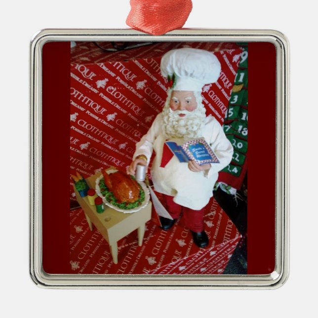 "KOCH SANTA" CHRISTMAS ORNANATION ORNAMENT AUS METALL (Vorne)