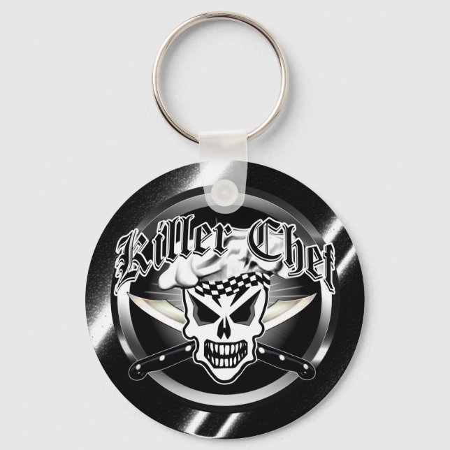 Koch Skull und Crossed Koch Knies 2 Schlüsselanhänger (Vorderseite)